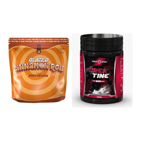 Muskelaufbau-Set: Nanosupps Whey Protein + CREASWISS Creatine 600 Mesh – alle enthaltenen Artikel