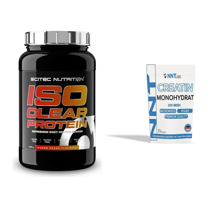 Muskelaufbau-Set: Scitec IsoClear Protein + NNT Creatin Monohydrat – alle enthaltenen Artikel