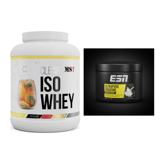 Muskelaufbau-Set: MST Iso Clear 900g + ESN Ultrapure Creatine – alle enthaltenen Artikel