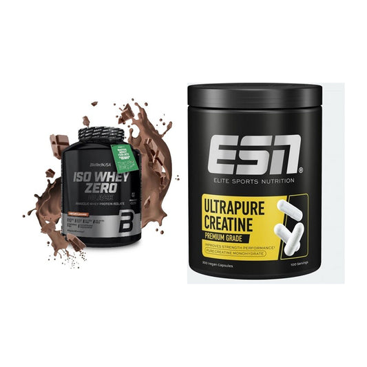 Muskelaufbau-Set: BioTech Iso Whey Zero + ESN Ultrapure Creatine – alle enthaltenen Artikel