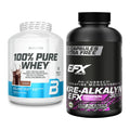 Muskelaufbau-Set: BioTech 100% Pure Whey + EFX Kre-Alkalyn 3000 – alle enthaltenen Artikel