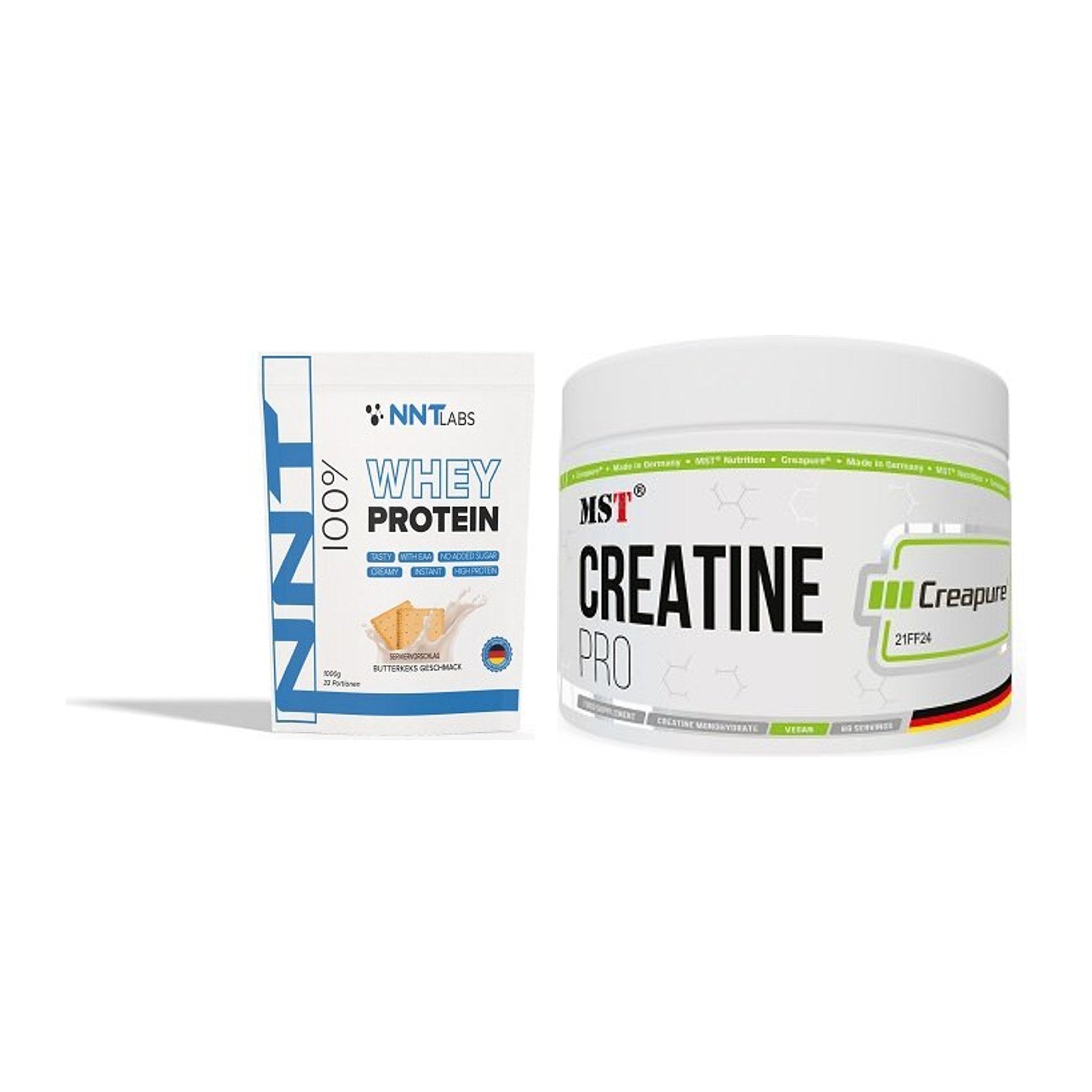 Muskelaufbau-Set: NNT Whey + MST Creatin Pro CREAPURE – alle enthaltenen Artikel