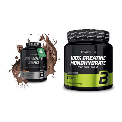 Muskelaufbau-Set: BioTech Iso Whey Zero + BioTech Creatine – alle enthaltenen Artikel