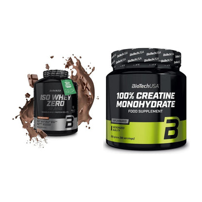 Muskelaufbau-Set: BioTech Iso Whey Zero + BioTech Creatine – alle enthaltenen Artikel