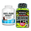 Muskelaufbau-Set: BioTech 100% Pure Whey + Weider Creatin HCL – alle enthaltenen Artikel