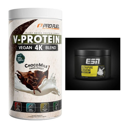Muskelaufbau-Set: ProFuel V-PROTEIN vegan + ESN Ultrapure Creatine – alle enthaltenen Artikel