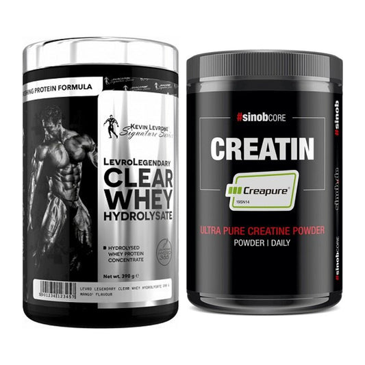 Muskelaufbau-Set: Kevin Levrone Clear Whey + Sinob Creatin CREAPURE – alle enthaltenen Artikel