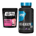 Muskelaufbau-Set: ESN Designer Whey + EFX Kre-Alkalyn 3000 – alle enthaltenen Artikel