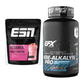 Muskelaufbau-Set: ESN Designer Whey + EFX Kre-Alkalyn PRO – alle enthaltenen Artikel
