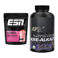 Muskelaufbau-Set: ESN Designer Whey 420g + EFX Kre-Alkalyn Nitro – alle enthaltenen Artikel