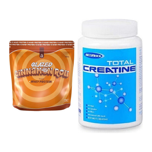 Muskelaufbau-Set: Nanosupps Whey Protein + Megabol Total Creatine – alle enthaltenen Artikel