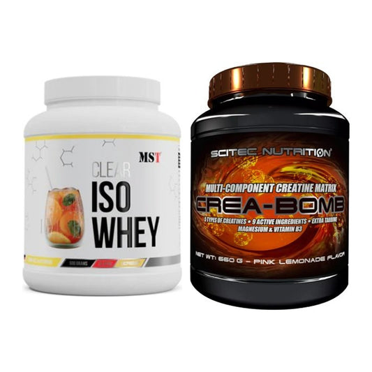 Muskelaufbau-Set: MST Iso Clear + Scitec Crea-Bomb – alle enthaltenen Artikel