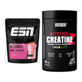 Muskelaufbau-Set: ESN Designer Whey + Weider Intense Pure Creatine – alle enthaltenen Artikel