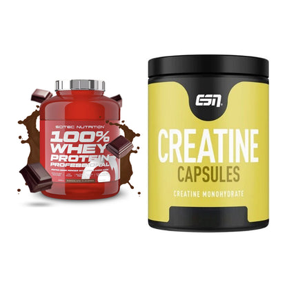 Muskelaufbau-Set: Scitec 100% Whey + ESN Ultrapure Creatine – alle enthaltenen Artikel