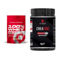 Muskelaufbau-Set: Scitec 100% Whey Protein + #GYMJUICE Creatine – alle enthaltenen Artikel