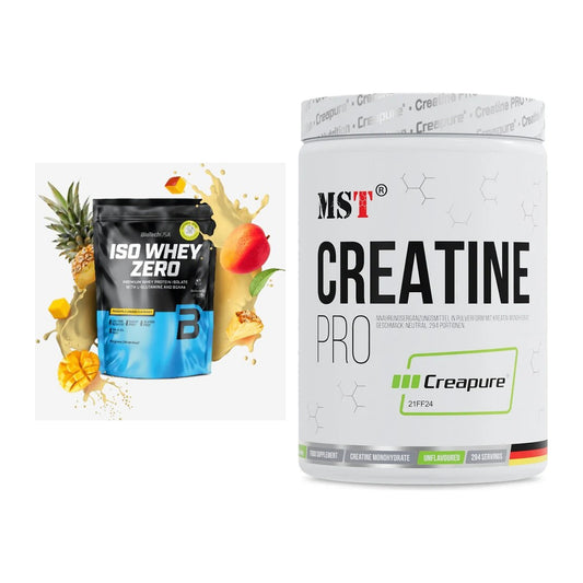 Muskelaufbau-Set: BioTech Iso Whey Zero + MST Creatin Pro CREAPURE – alle enthaltenen Artikel