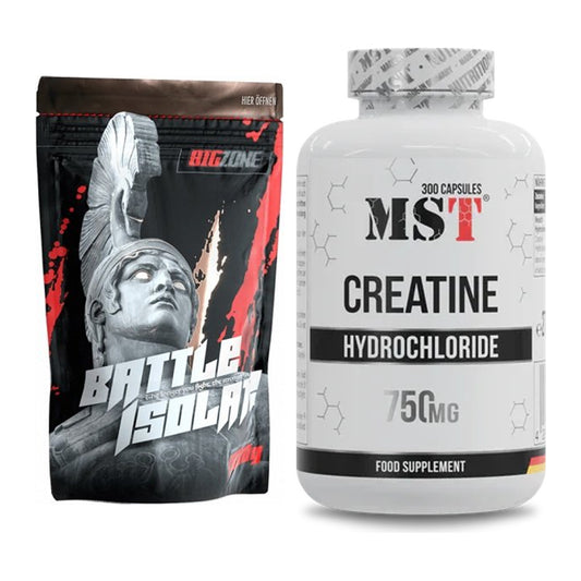 Muskelaufbau-Set: Big Zone Battle Isolate + MST Creatine HCL – alle enthaltenen Artikel