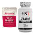 Muskelaufbau-Set: Barebells Whey Protein + MST Creatin HCL – alle enthaltenen Artikel