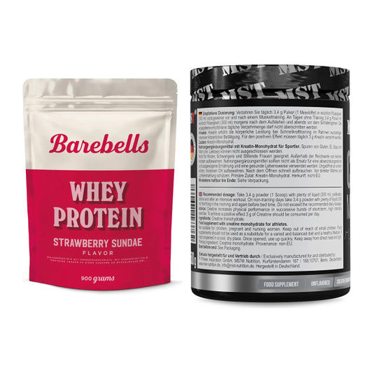 Muskelaufbau-Set: Barebells Whey Protein + MST Creatin Monohydrate – alle enthaltenen Artikel
