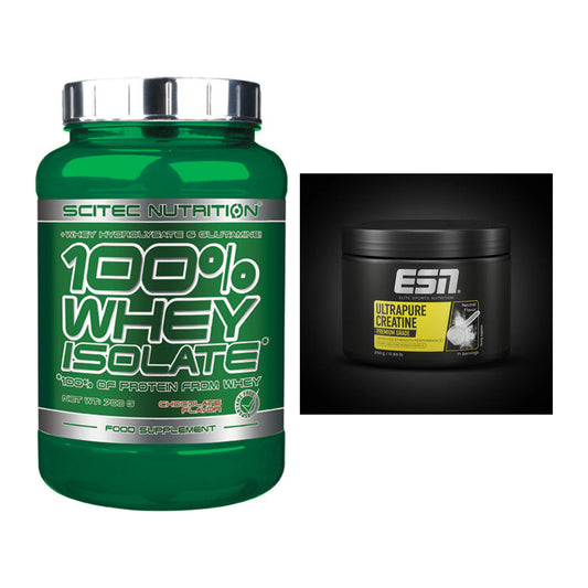 Muskelaufbau-Set: Scitec Whey Isolate + ESN Ultrapure Creatine – alle enthaltenen Artikel