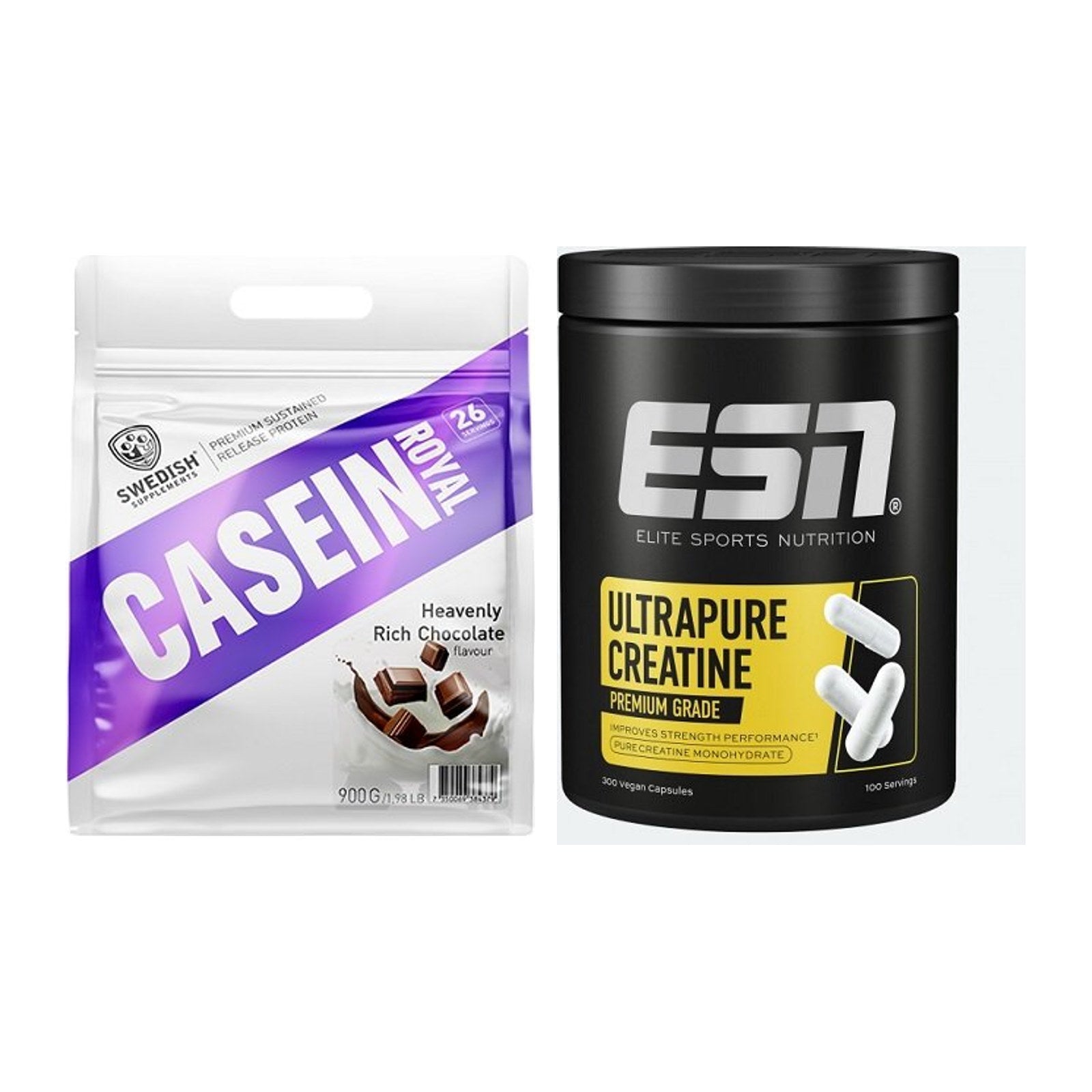 Muskelaufbau-Set: Swedish Supplements + ESN Ultrapure Creatine – alle enthaltenen Artikel