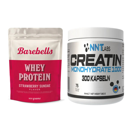 Muskelaufbau-Set: Barebells Whey Protein + NNT Creatin 1000 mg – alle enthaltenen Artikel