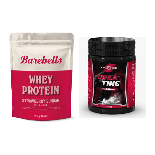Muskelaufbau-Set: Barebells Whey Protein + CREASWISS Creatine 600 Mesh – alle enthaltenen Artikel