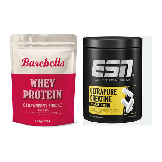 Muskelaufbau-Set: Barebells Whey Protein + ESN Ultrapure Creatine – alle enthaltenen Artikel