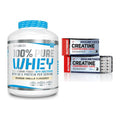 Muskelaufbau-Set: BioTech 100% Pure Whey + Nutrend Creatine – alle enthaltenen Artikel