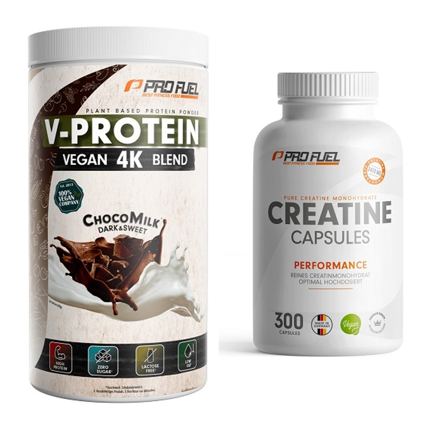 Muskelaufbau-Set: ProFuel V-PROTEIN vegan + ProFuel Creatine – alle enthaltenen Artikel