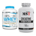 Muskelaufbau-Set: BioTech 100% Pure Whey + MST Creatine HCL – alle enthaltenen Artikel