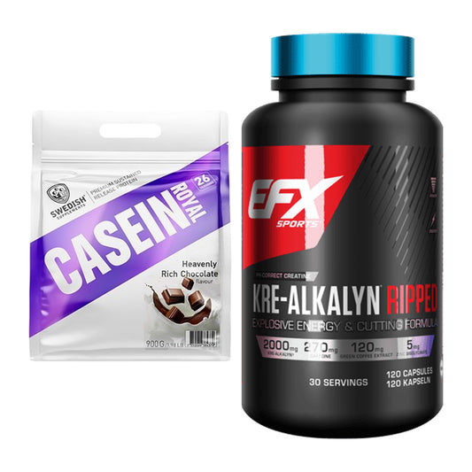 Súprava na budovanie svalov: Švédske doplnky + EFX Kre-Alkalyn Ripped - všetky položky v cene