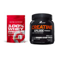 Muskelaufbau-Set: Scitec 100% Whey Protein + Olimp Creatine Xplode – alle enthaltenen Artikel