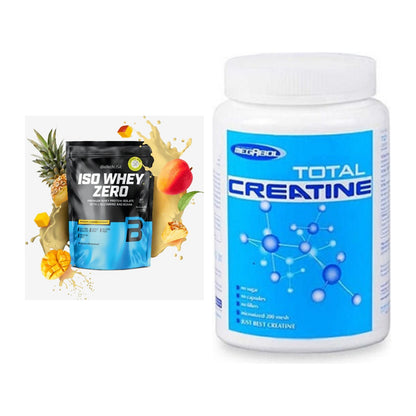 Muskelaufbau-Set: BioTech Iso Whey Zero + Megabol Total Creatine – alle enthaltenen Artikel