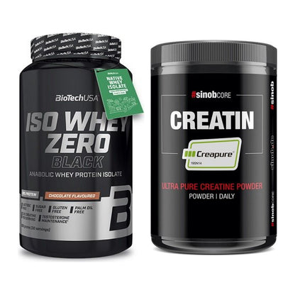 Muskelaufbau-Set: BioTech Iso Whey Zero Black + Sinob Creatin CREAPURE – alle enthaltenen Artikel