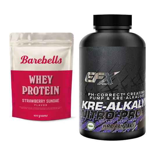 Muskelaufbau-Set: Barebells Whey Protein + EFX Kre-Alkalyn PRO 120 – alle enthaltenen Artikel