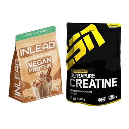 Muskelaufbau-Set: INLEAD Vegan Protein + ESN Ultrapure Creatine – alle enthaltenen Artikel