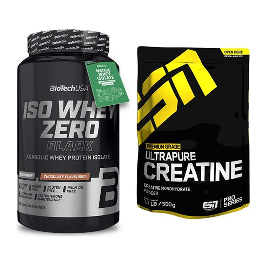 Muskelaufbau-Set: BioTech Iso Whey Zero + ESN Ultrapure Creatine – alle enthaltenen Artikel