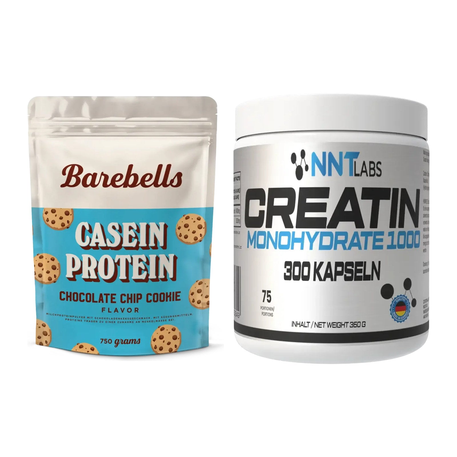 Muskelaufbau-Set: Barebells Casein Protein + NNT Creatin 1000 mg – alle enthaltenen Artikel