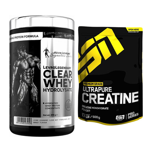 Muskelaufbau-Set: Kevin Levrone Clear Whey + ESN Ultrapure Creatine – alle enthaltenen Artikel