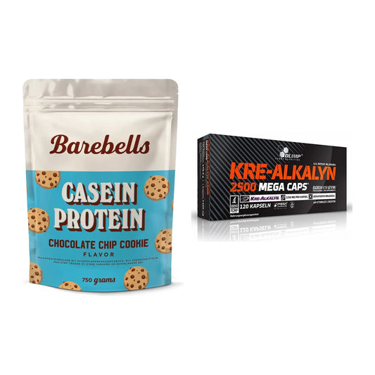 Muskelaufbau-Set: Barebells Casein Protein + Olimp Kre Alkalyn 2500 – alle enthaltenen Artikel