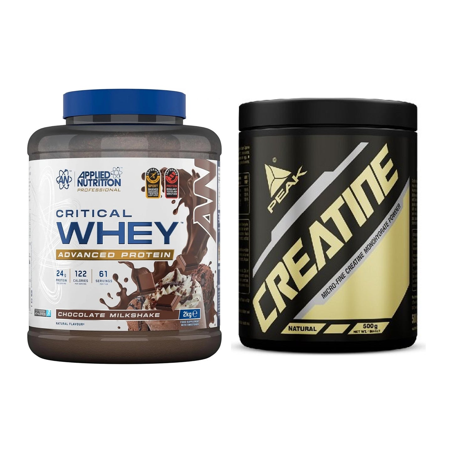 Muskelaufbau-Set: Applied Nutrition + Peak Creatin Powder – alle enthaltenen Artikel
