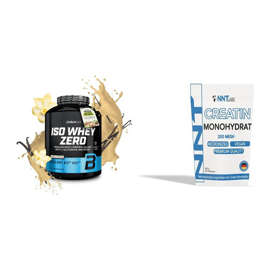 Muskelaufbau-Set: BioTech Iso Whey Zero 1816g + NNT Creatin Monohydrat – alle enthaltenen Artikel