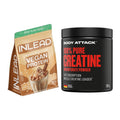 Muskelaufbau-Set: INLEAD Vegan Protein + Body Attack 100% Pure – alle enthaltenen Artikel
