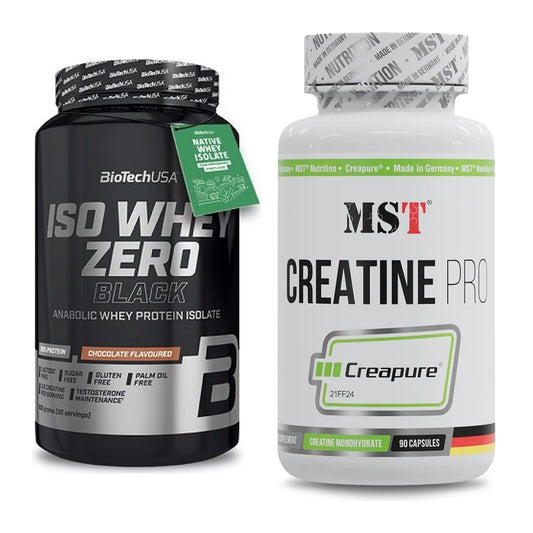 Muskelaufbau-Set: BioTech Iso Whey Zero + MST Creatine Pro – alle enthaltenen Artikel