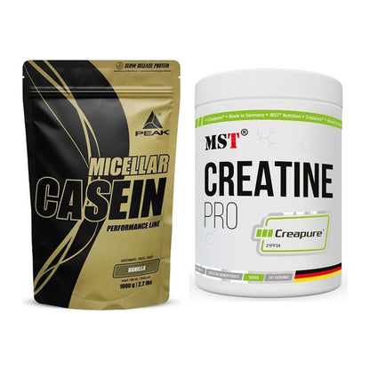 Muskelaufbau-Set: Peak Micellar Casein + MST Creatin Pro CREAPURE – alle enthaltenen Artikel