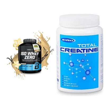 Muskelaufbau-Set: BioTech Iso Whey Zero + Megabol Total Creatine – alle enthaltenen Artikel
