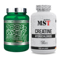 Muskelaufbau-Set: Scitec Whey Isolate + MST Creatine HCL – alle enthaltenen Artikel