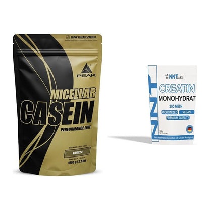 Muskelaufbau-Set: Peak Micellar Casein + NNT Creatin Monohydrat – alle enthaltenen Artikel