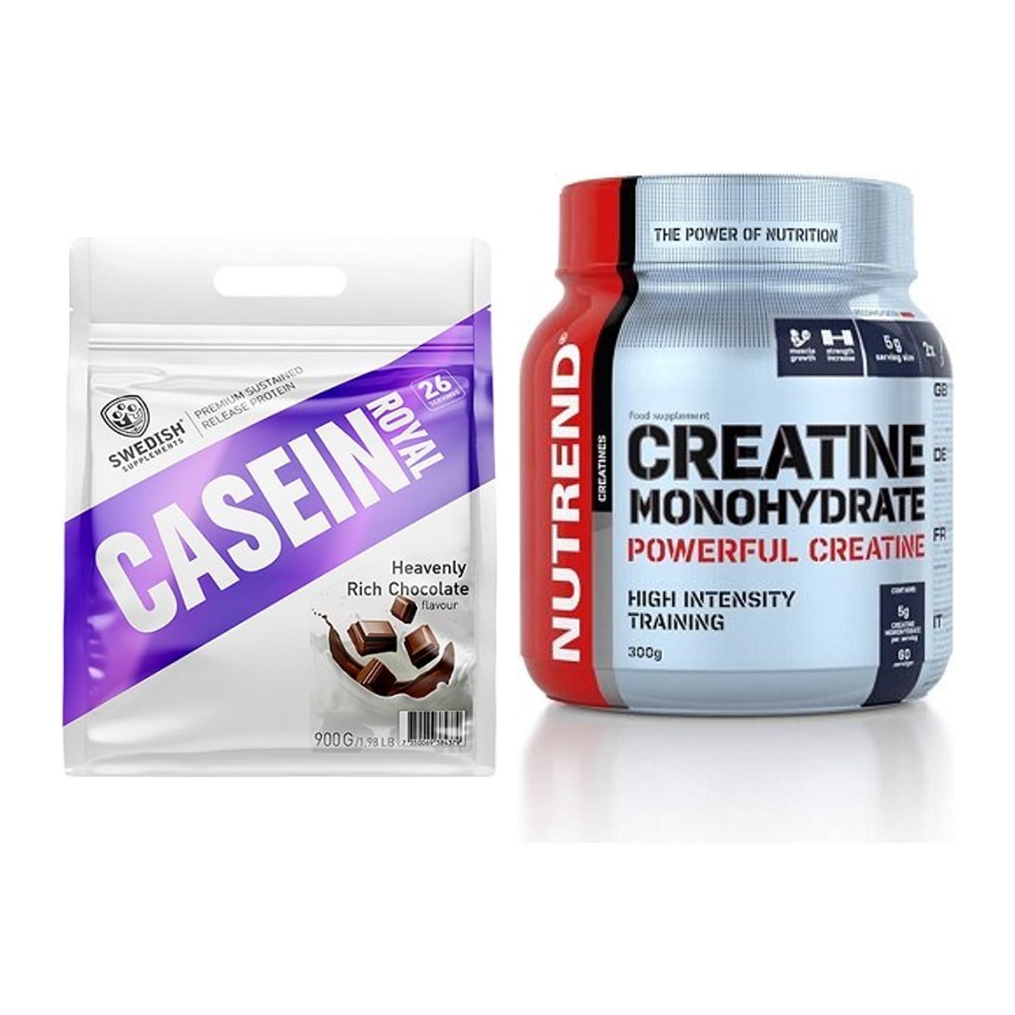 Muskelaufbau-Set: Swedish Supplements + Nutrend Creatine – alle enthaltenen Artikel